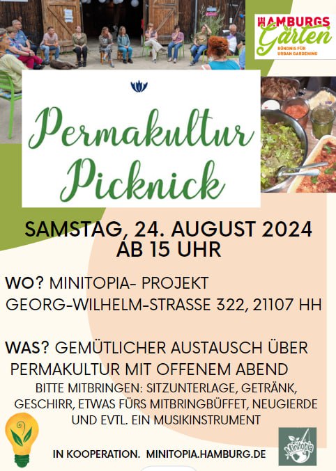 Permakultur Picknick auf Minitopia am 24. August